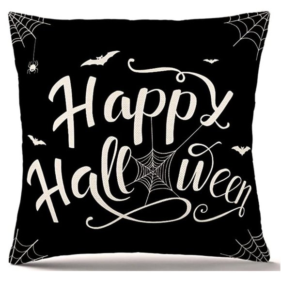 Other - NWT Happy Halloween Spider Spooky Pillow Accent